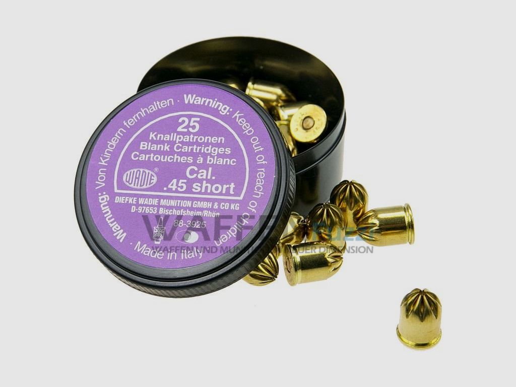 Wadie blank cartridges .45 25 shots