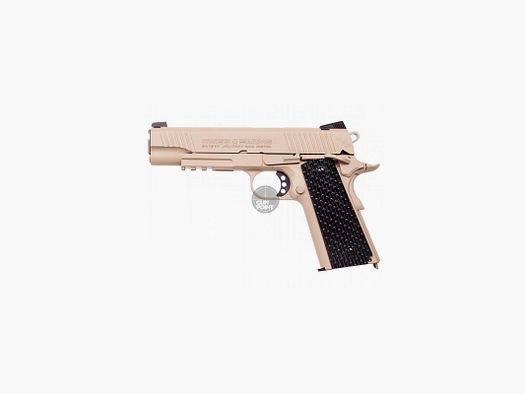 Luftpistole - Swiss Arms - P1911 - Co2-System BlowBack - Kal. 4,5 mm BB Military Rail Pistol