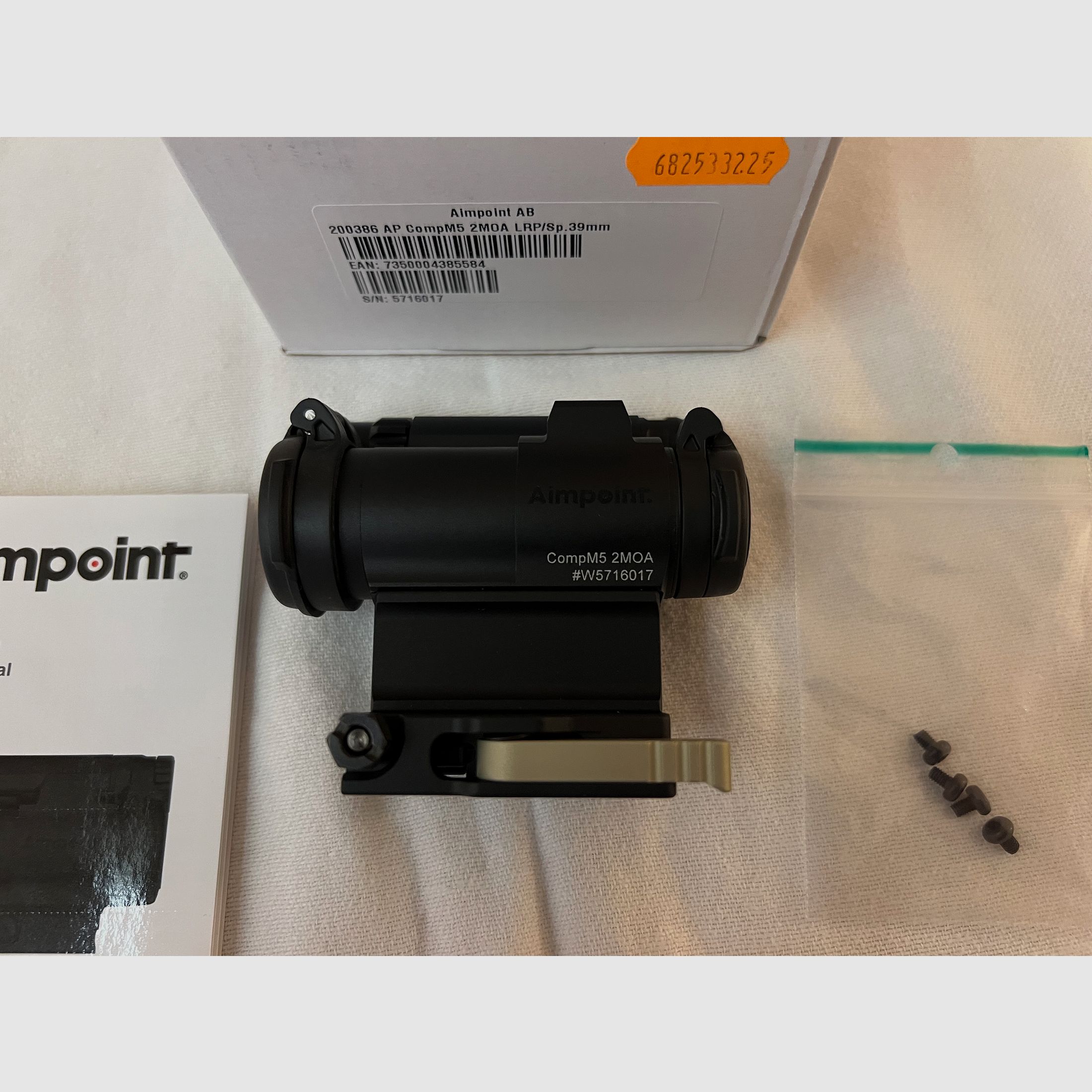 Aimpoint Comp M5 inclusief 39 mm Riser Mount Nieuw NP 1.149€