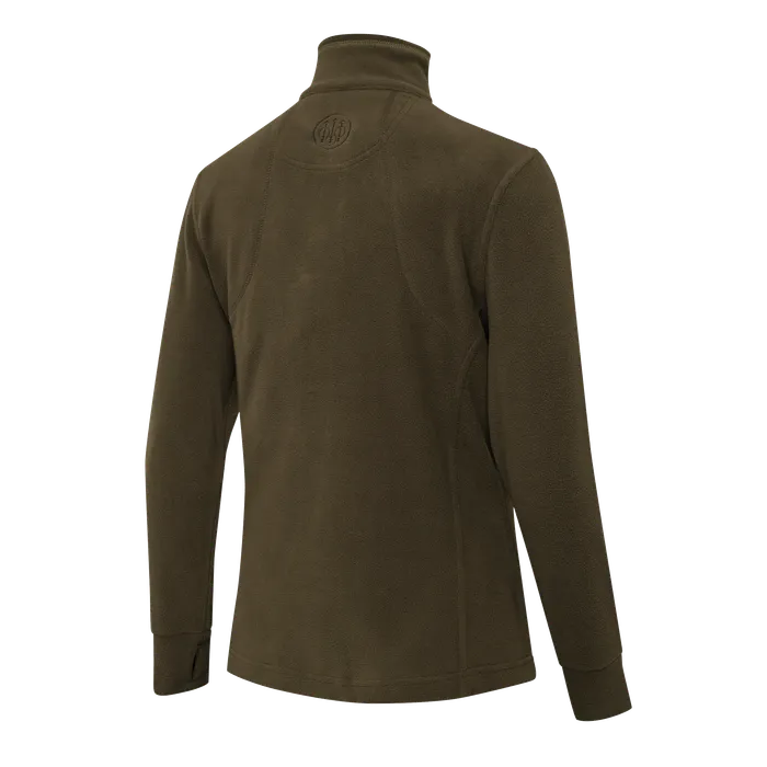 Beretta HP Logo Full Zip Damen Thermofleece-Jacke in Grün, Bild 2 von 5