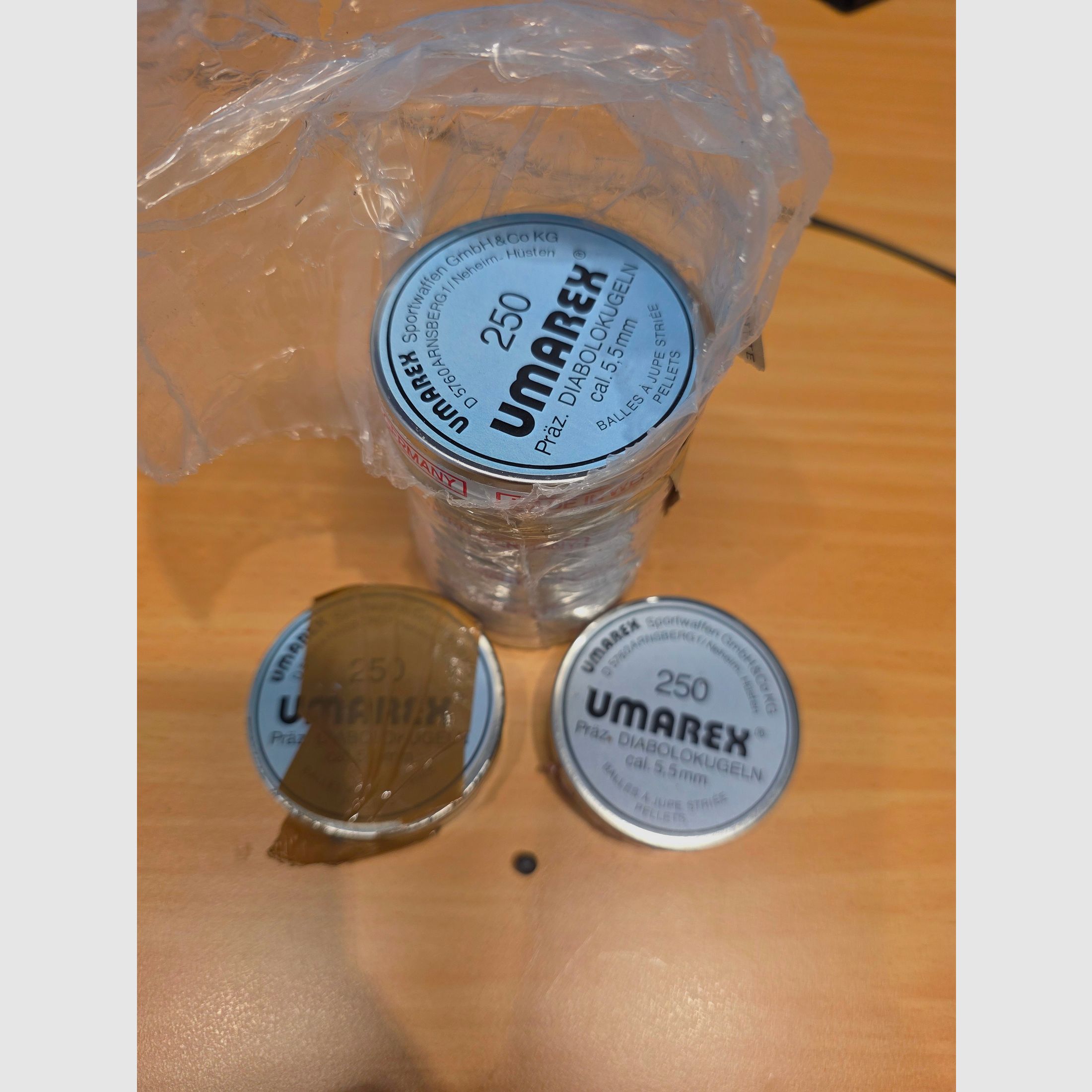 5.5 mm Rundkopf Diabolos UMAREX 7 x Dosen a 250  Stück