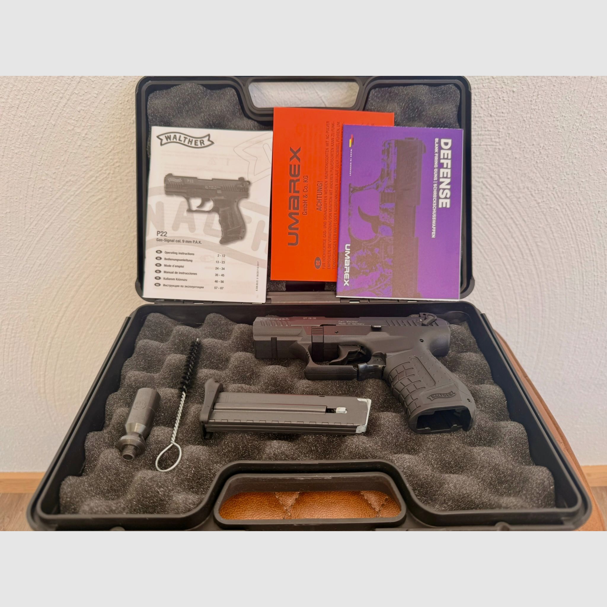 Walther P22 Ready Schreckschuss Pistole 9mm P.A.K. brüniert