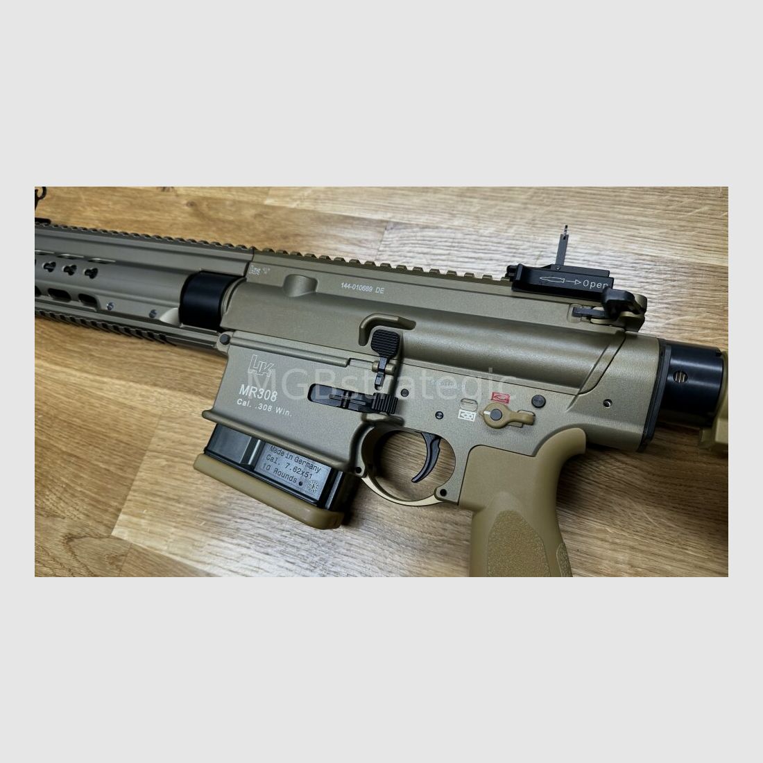 Heckler & Koch MR308 A3 13" - halbautom. Büchse .308 Win. Farbe sandfarben / RAL8000 - H&K MR 308 A3 - zivile Version des H&K 417 / H&K G27k, Bild 3 von 4