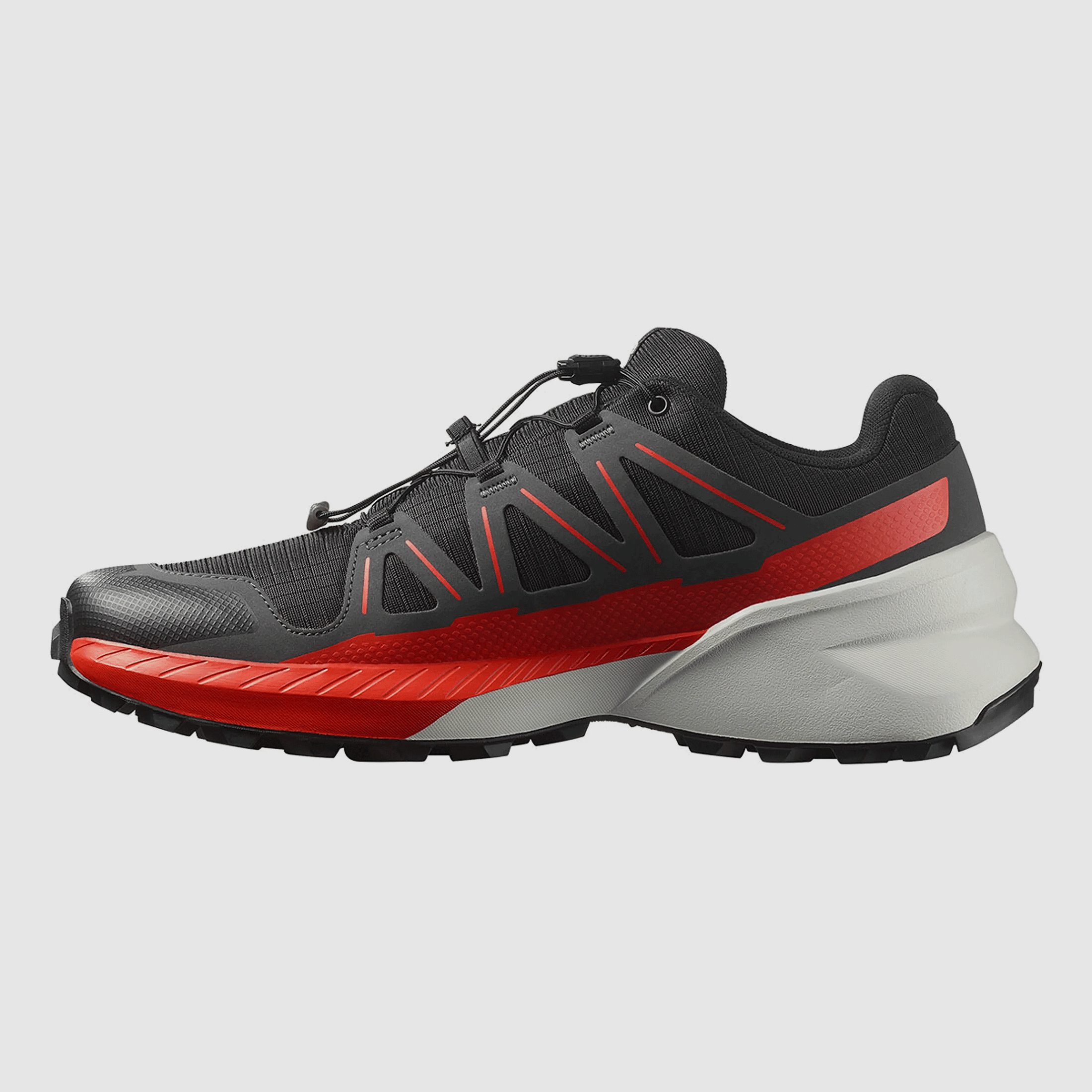 SALOMON – HERREN – SPEEDCROSS PEAK Schwarz / Asphalt / Feuriges Rot, Bild 4 von 8