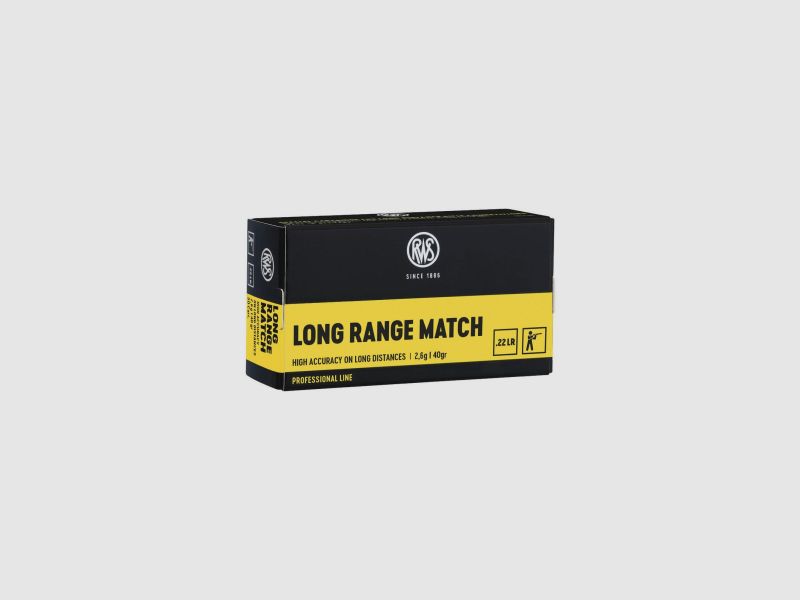 RWS .22 LONG RANGE MATCH 2.6g/40gr 50 pcs.
