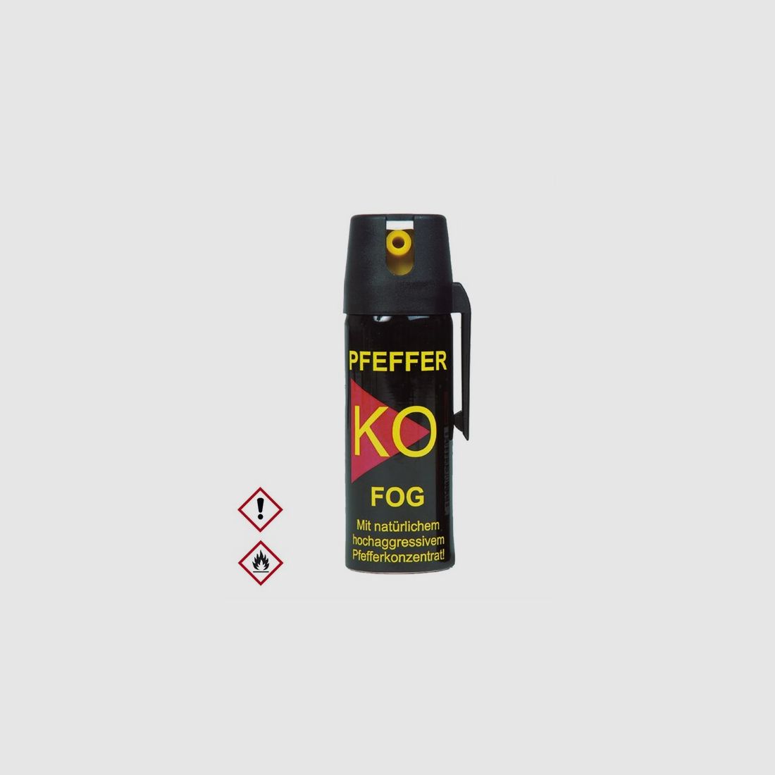 50ml Hochw. Pfefferspray K.O. FOG Sprühnebel – 11 % OC / 2,5 Mio. Scoville v. Ballistol - Abwehr