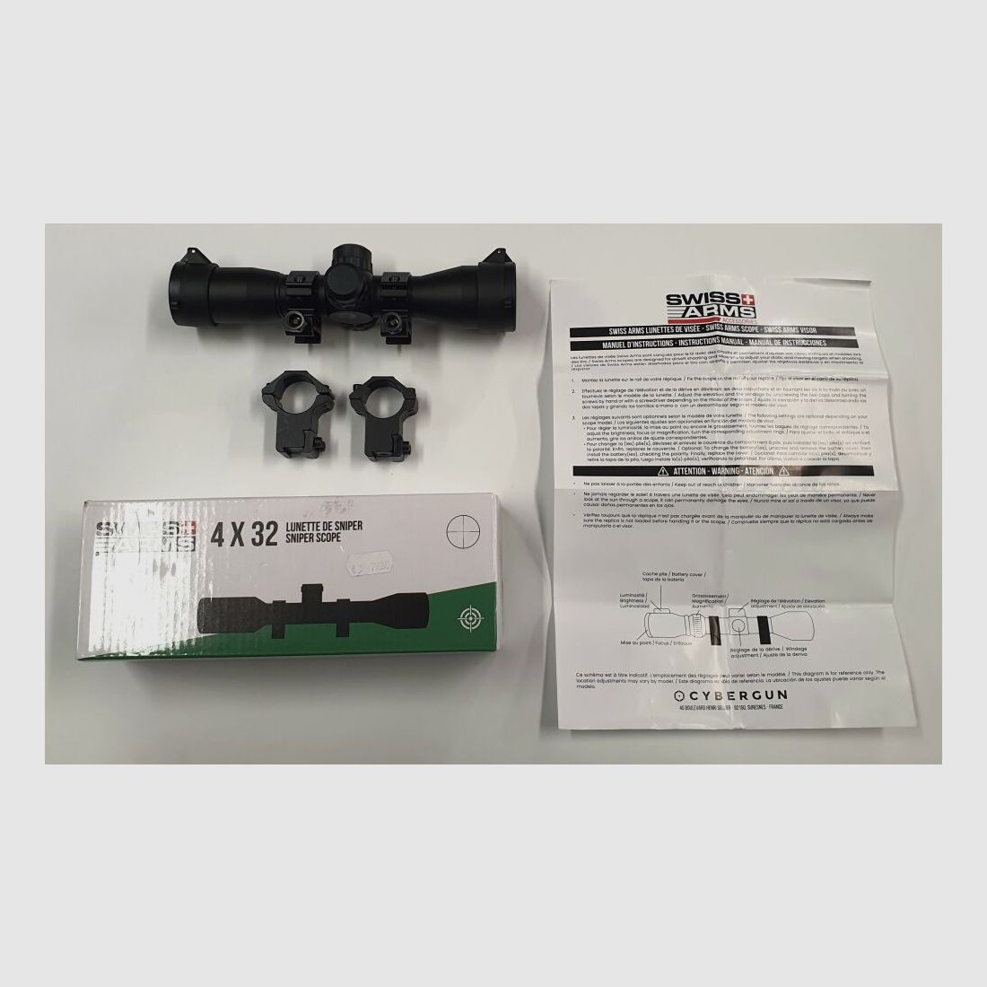 Swiss Arms 4x32 Sniper Scope
