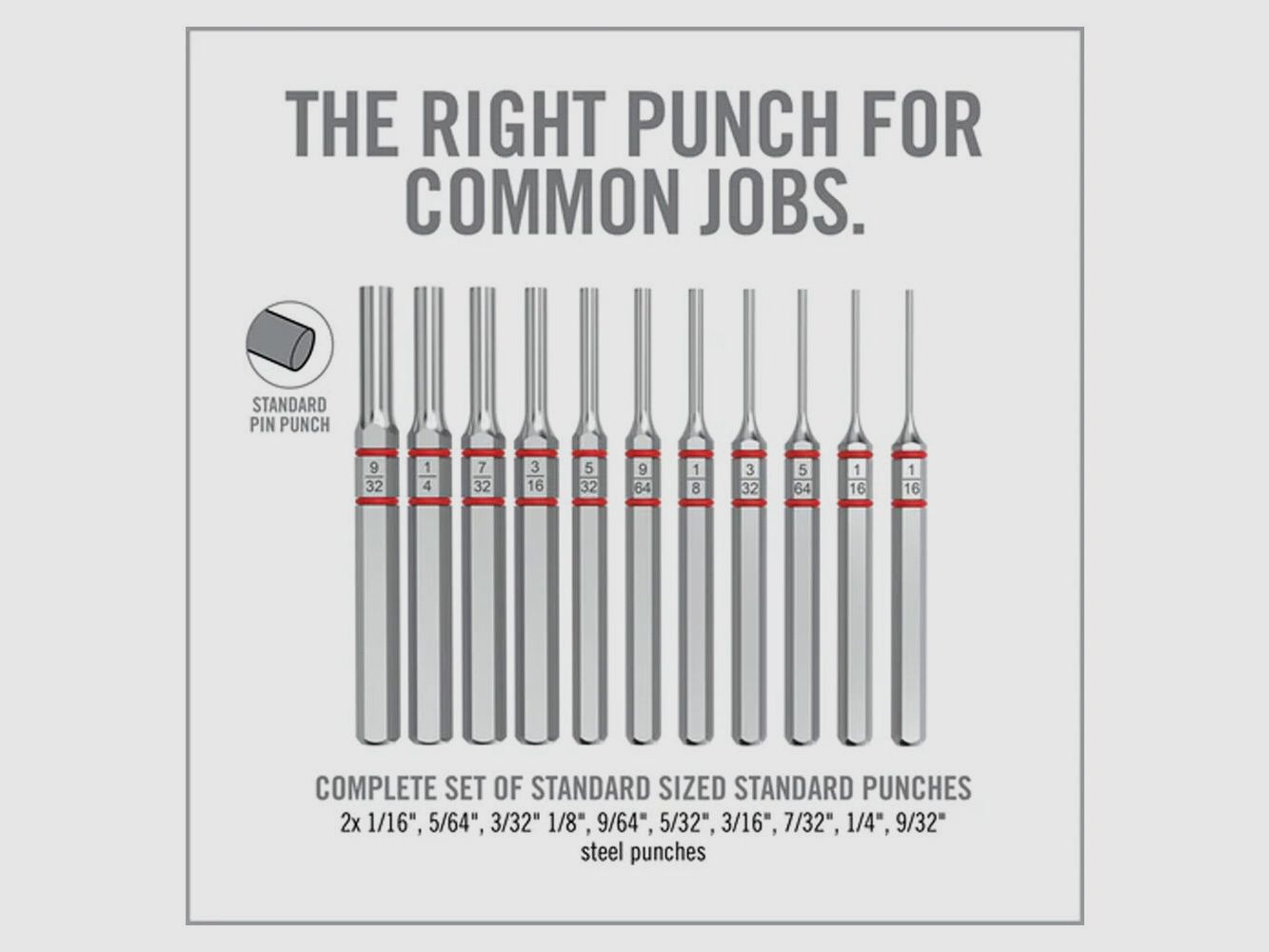 Real Avid Armorer’s Master Hammer and Accu-Punch Std. Pin Punch Set