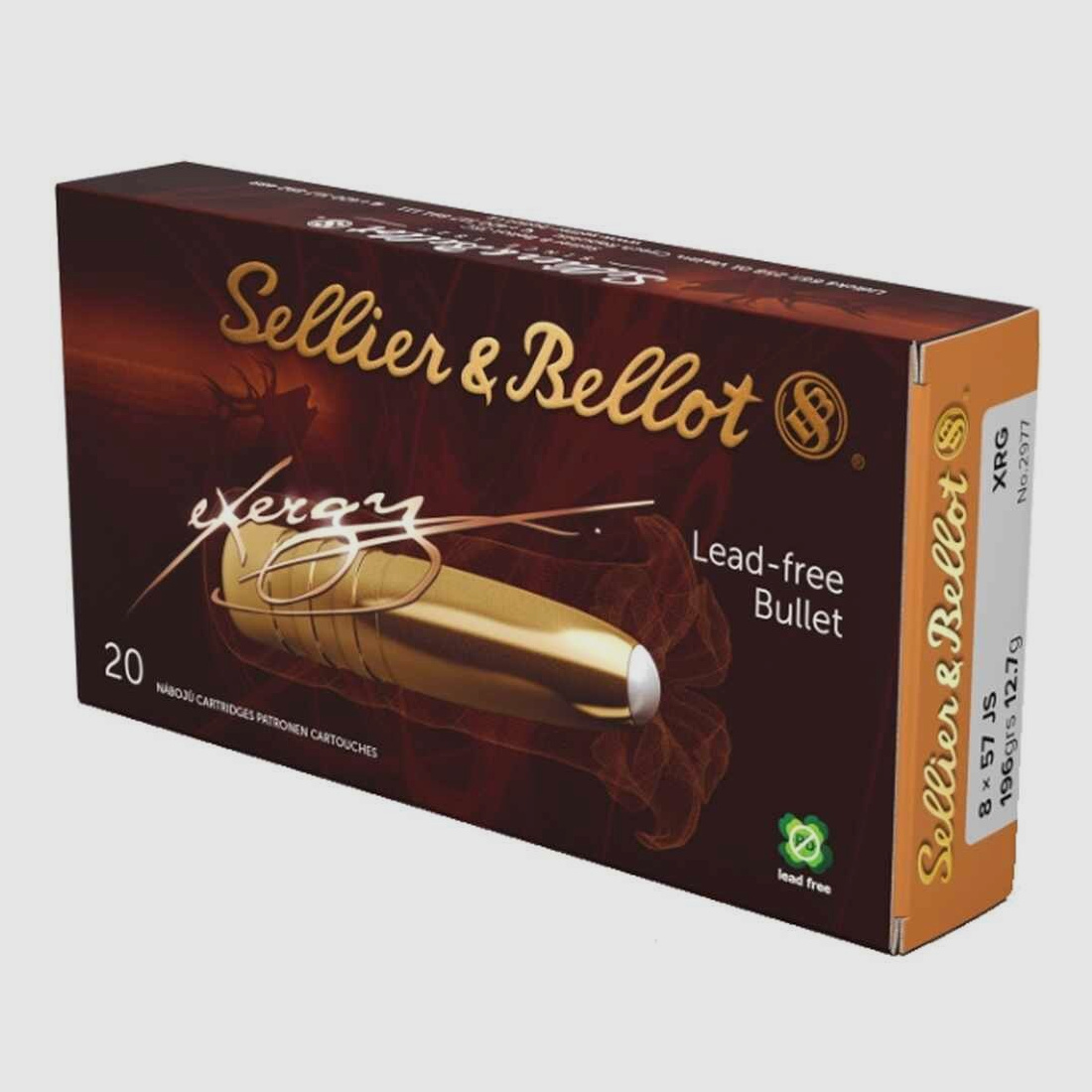 8x57 IS eXergy bleifrei 12,7g/196grs. Sellier & Bellot