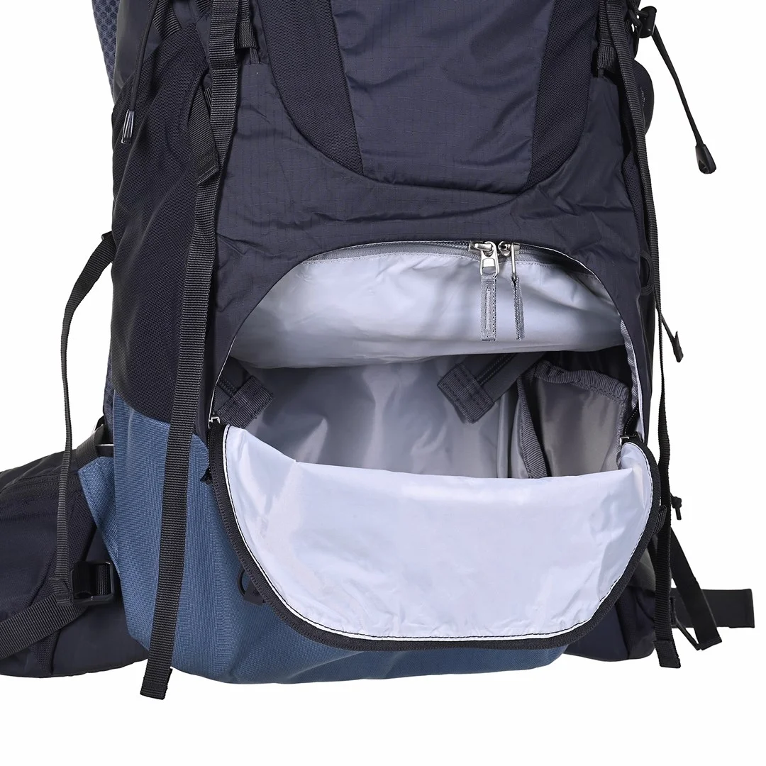 Deuter Aircontact Lite 40 + 10 black-marine trekking backpack, image 14 of 36