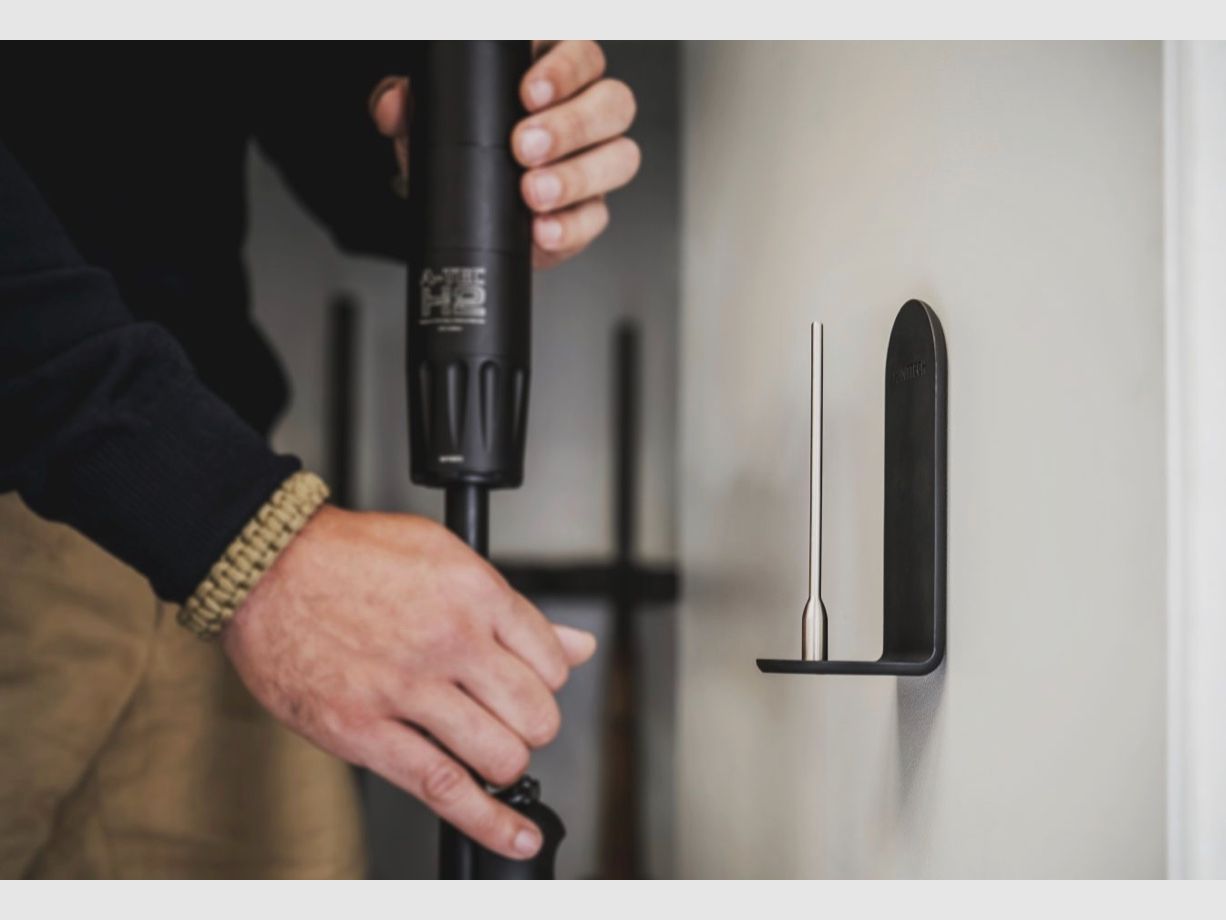 Hunttech Gungnir Magnetische Schalldämpferhalterung Schwarz