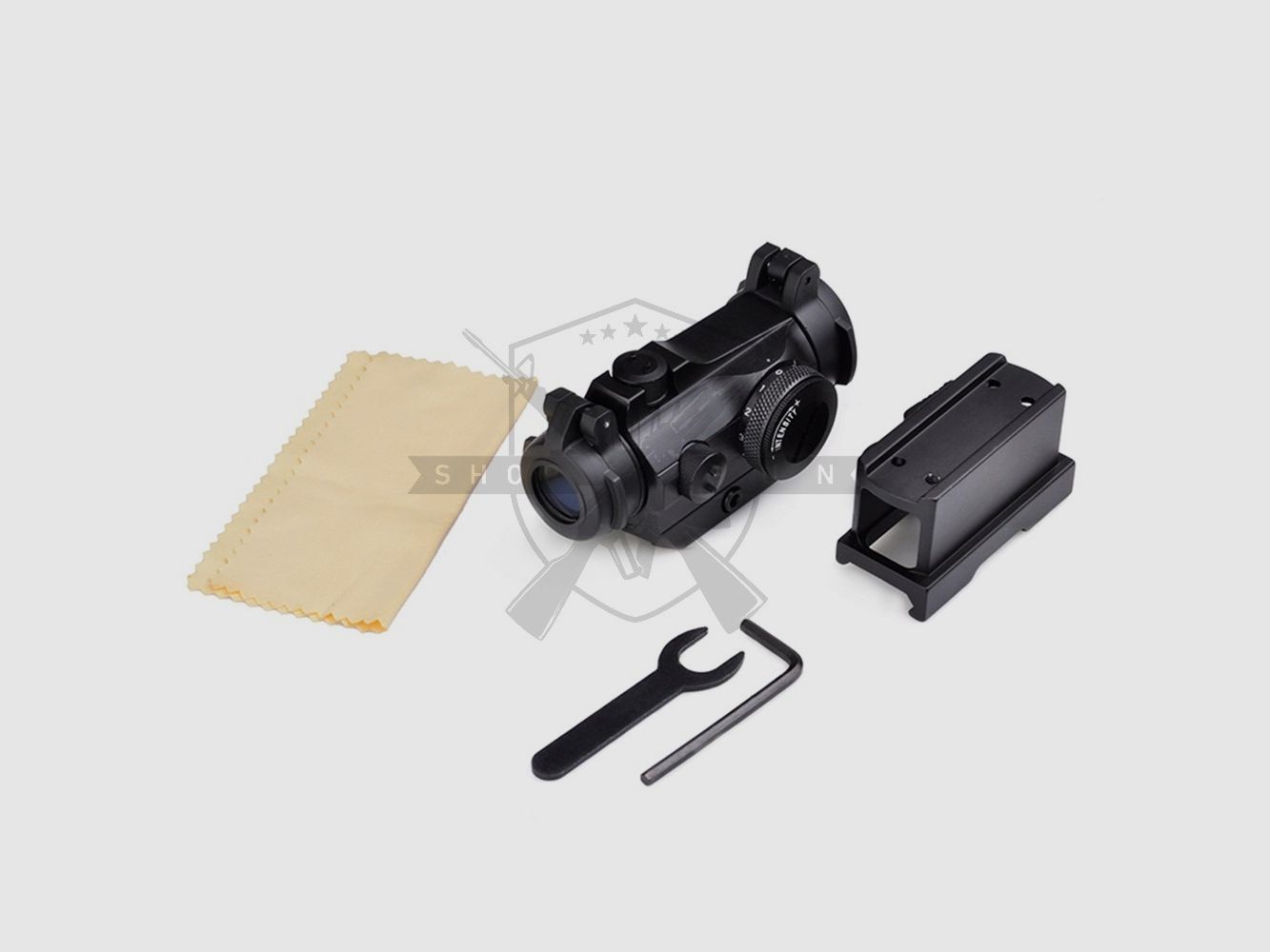 Set: T2 Red Dot -Nachbau mit QD Mount & Low Mount (BK)