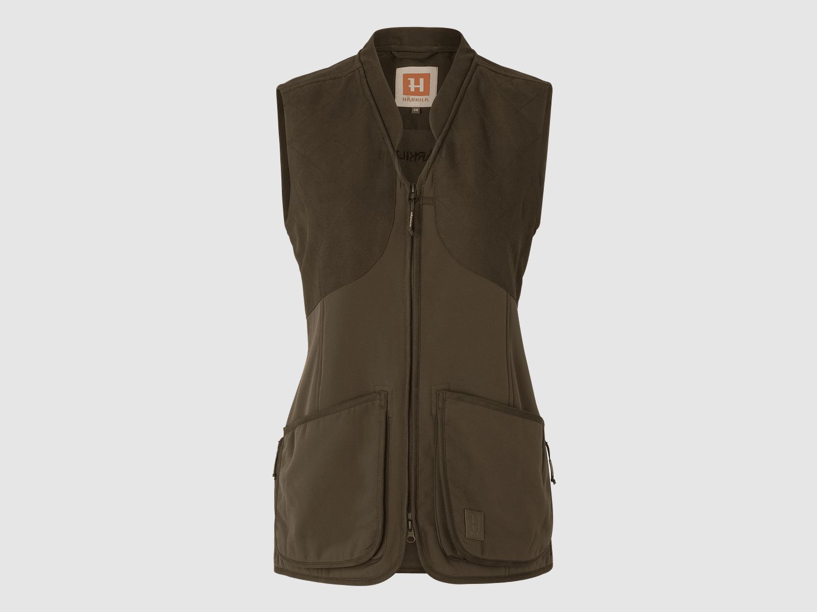 Härkila Skye Shooting vest Women Willow Green/Shadow Brown 42