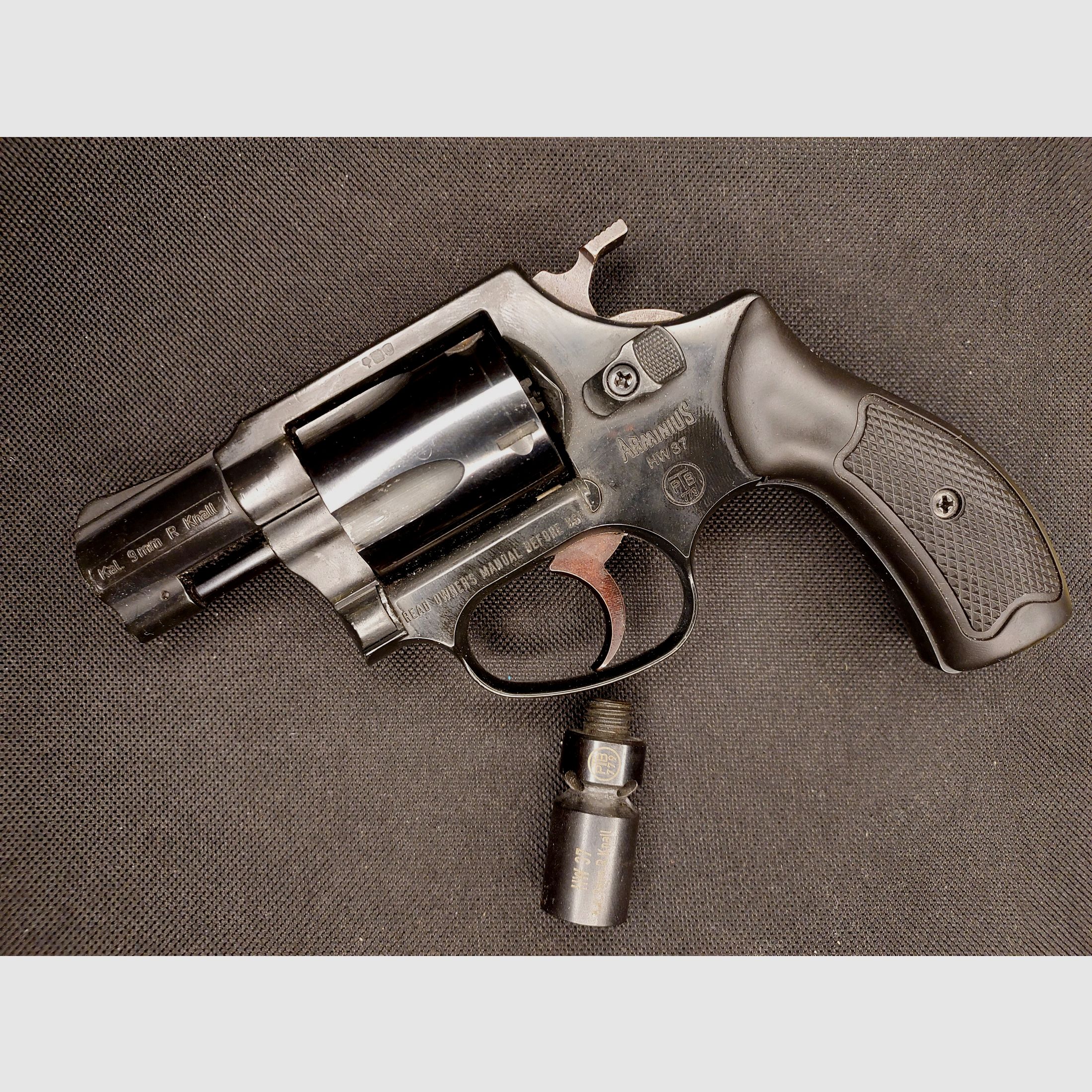 Weihrauch HW37 kal. 9mm R.K. (PTB 887) Arminius HW 37 schreckschuss revolver