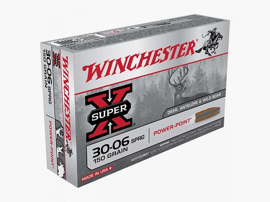 Winchester Super-X .30-06 Sprg. 150GR Power Point 20 cartuchos
