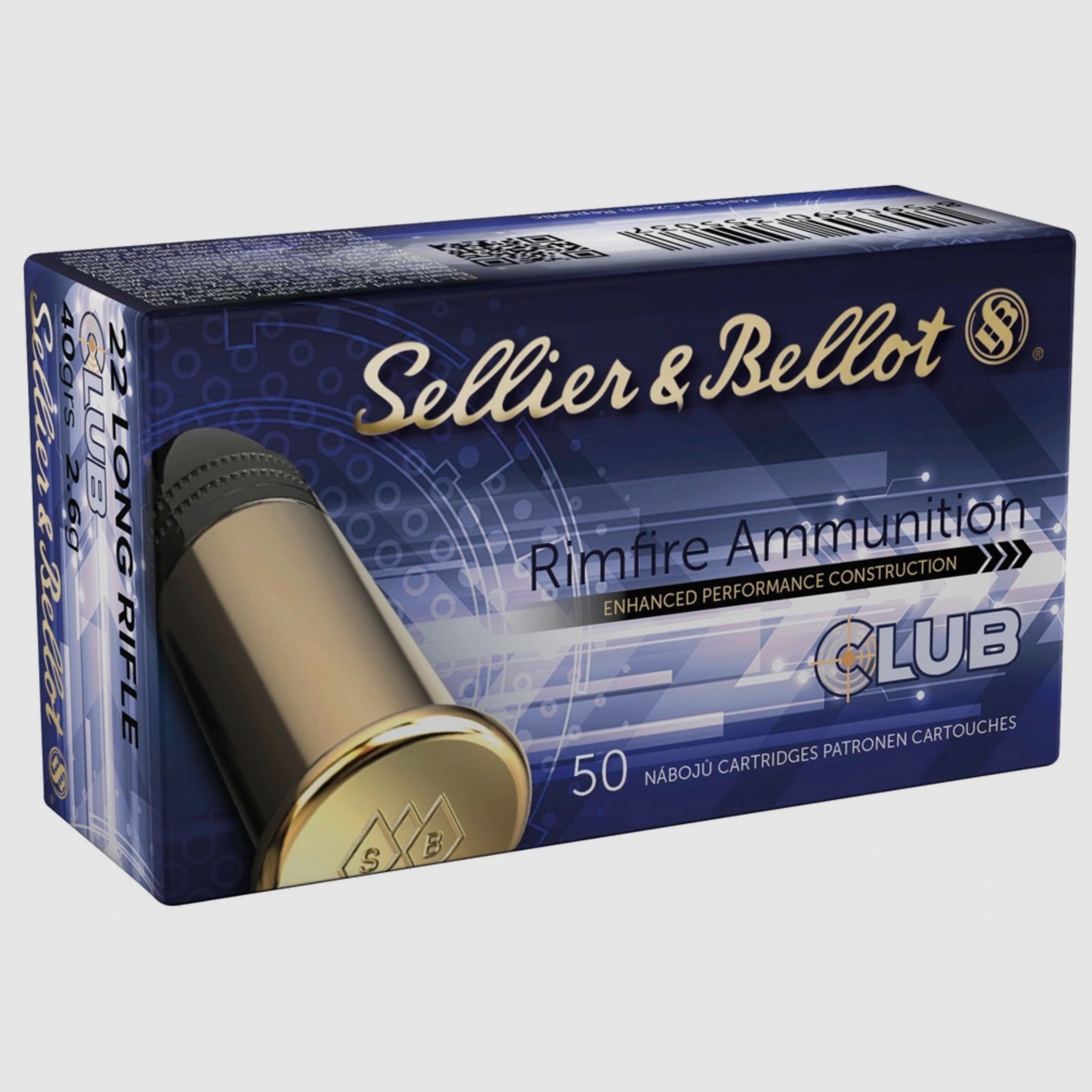 Sellier & Bellot .22 lfb. CLUB Velocità Standard 2,6g 40gr.