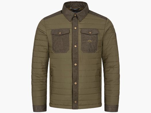 Blaser Ron Isolation Shacket oliva oscuro chaquetas de invierno para hombres