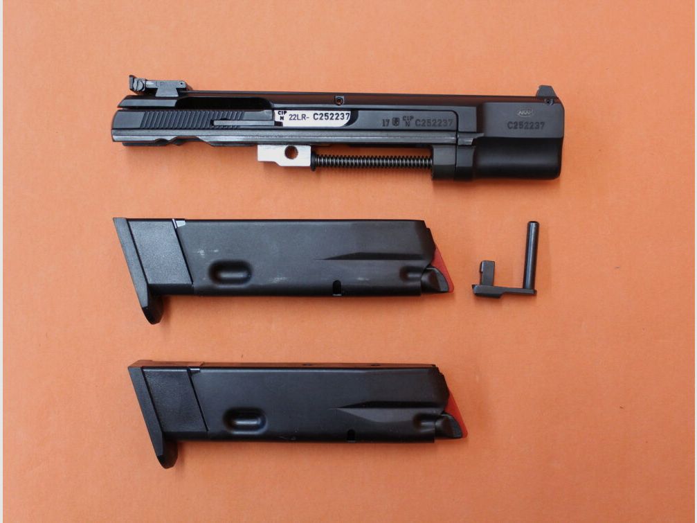 Waffen Oschatz + CZUB Ha.Pistole 9mmLuger CZ75 Sport II 6" SET incl. Kadet2 Wechselsystem .22lr (9mmPara/9x19 + .22.l.f.B)