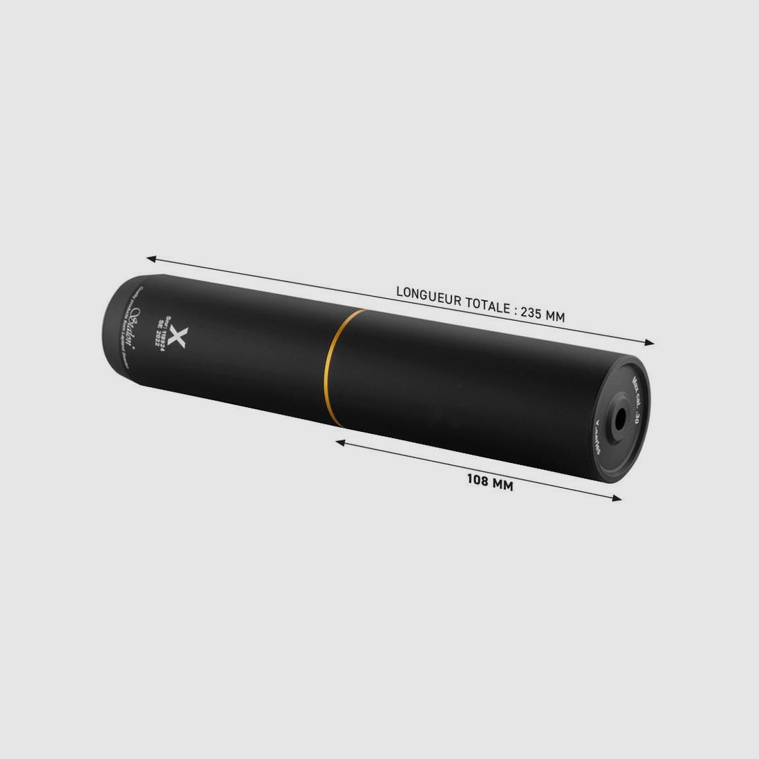 Schalldämpfer Stalon X108 - Kompatibel mit Kalibern .223 bis .375 - Optimale Geräuschreduzierung - Leistung und Haltbarkeit, Bild 1 von 5