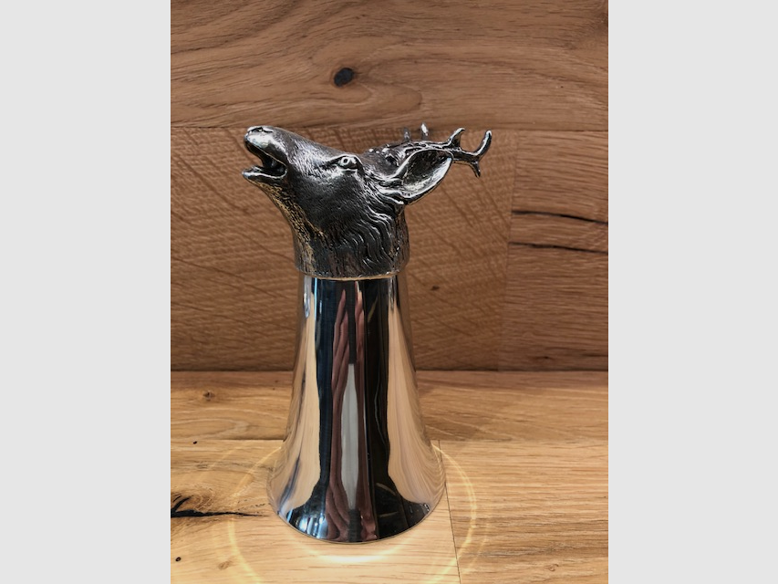 Gobelet de chasseur en étain – Cerf – 13cm, image 3 sur 3