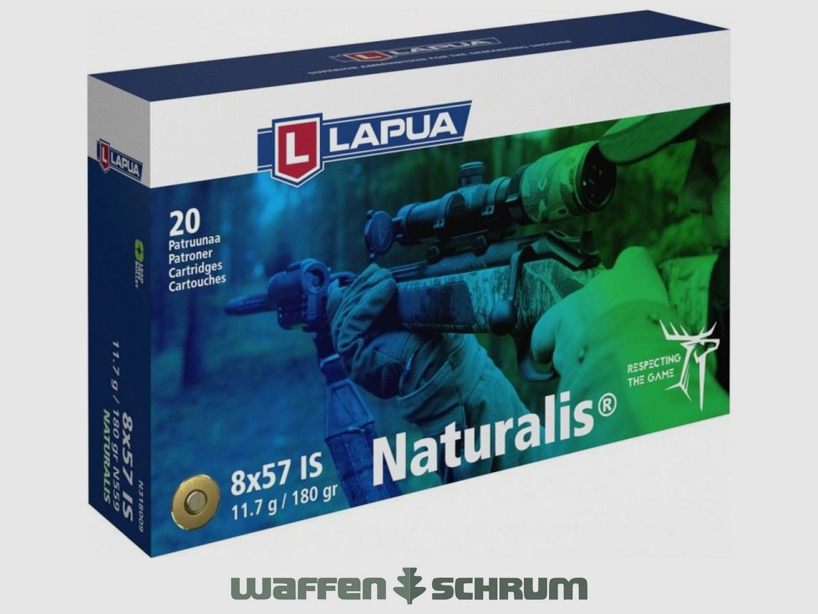 Lapua Naturalis 11,7g / 180gr. 8x57JS