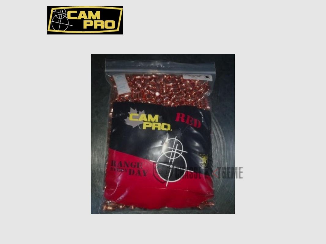 1000 Ogives CAM PRO 125gr Cal 9 mm FCP RN, image 2 sur 2