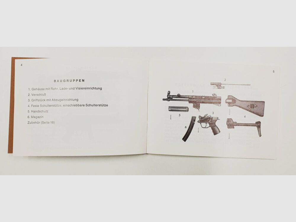 Podręcznik Heckler & Koch Heckler und Koch ZOLL HK MP5Z MP5KZ MP5KA1Z MP5SDZ, zdjęcie 4 z 9