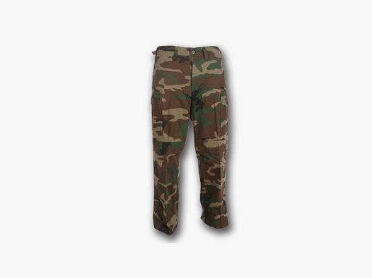 Patton Pants in stone washed American camouflage cotton
