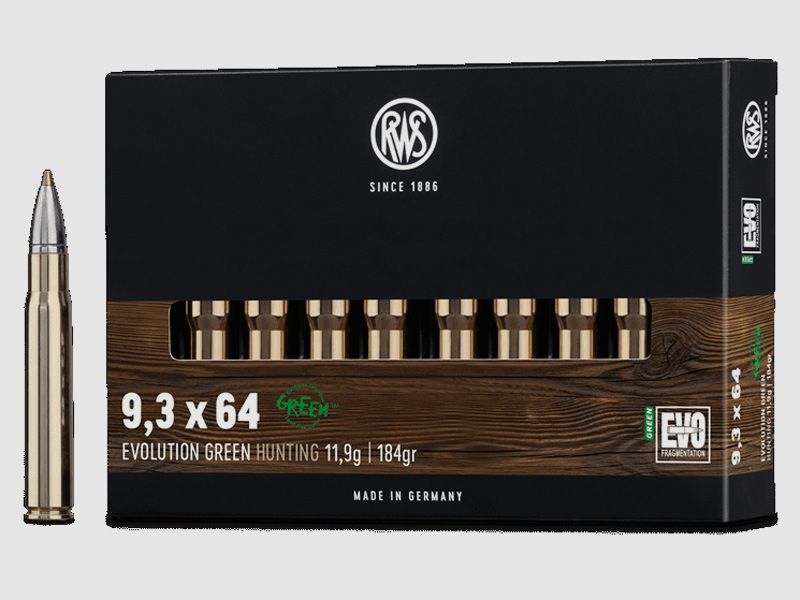 RWS Evo Green 11.9g - 184gr 9.3x64
