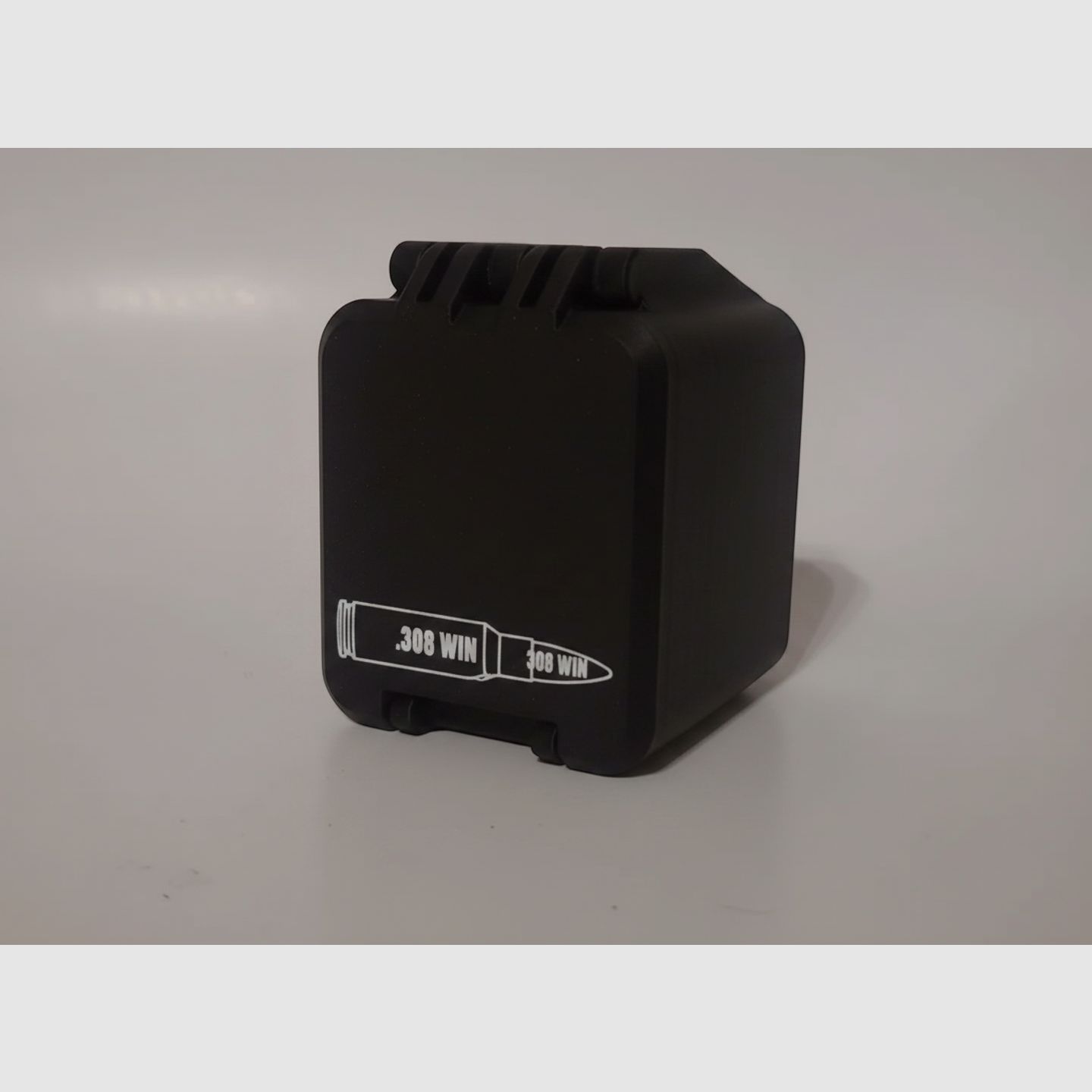 Filamelt ammunition box / 308 Winchester / 'folding / locking lid' / cartridge box, ammo box