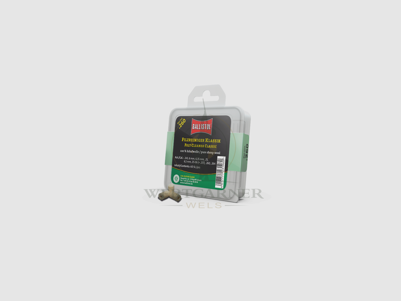 Ballistol Nettoyant en Feutre Classique Cal .260, image 1 sur 2
