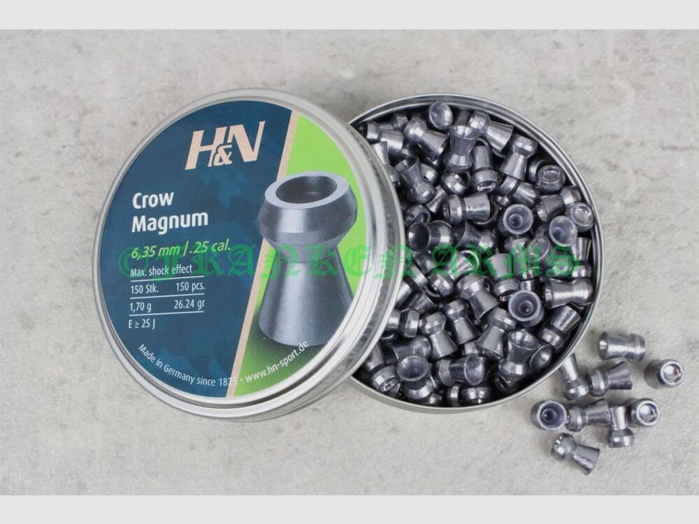 H&N Crow Magnum 6,35mm 150 Stück Staffelpreise