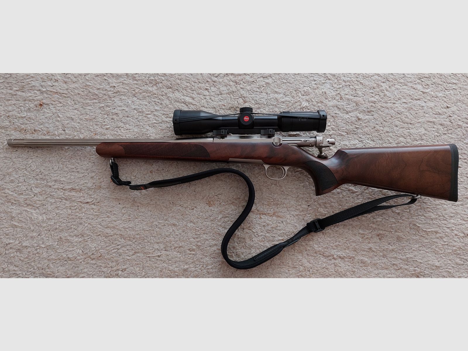 Action en acier HS nickelée en .308 Winchester avec un canon de 51 cm