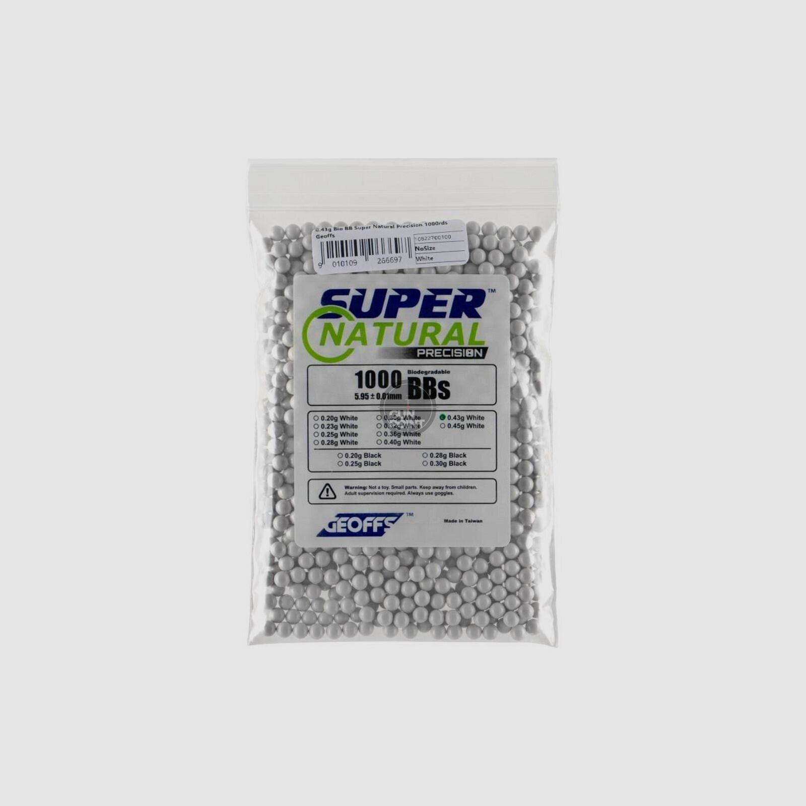 Geoffs 0.43g Bio BB Super Natural Precision 1000rds-Wei