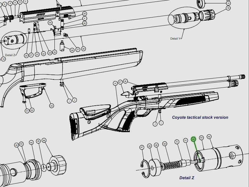 O-Ring fĂĽr Knock Off Ventil fĂĽr Pressluftgewehr Gamo Coyote und BSA Buccaneer, Ersatzteil