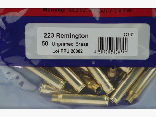 PPU Prvi Partizan Cases Caliber .223 Rem C-132