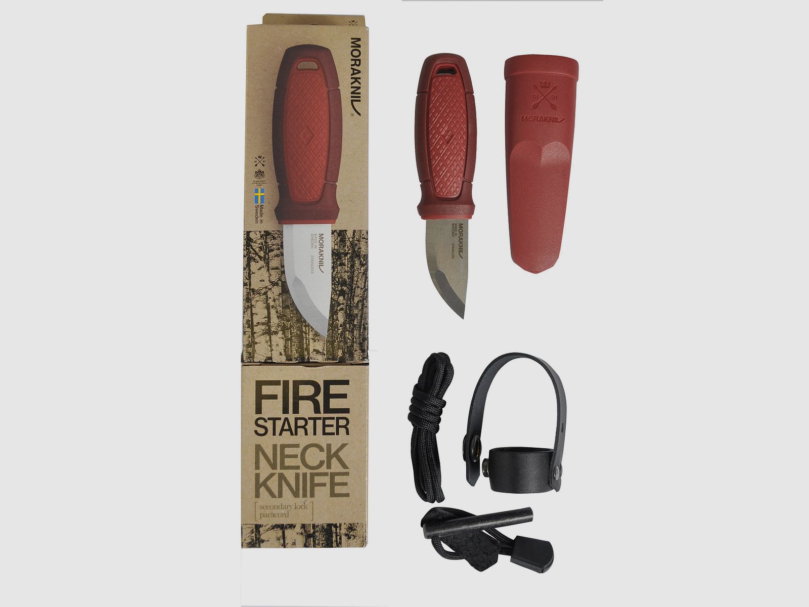 Morakniv Messer Eldris mit Halsband und Feuerstein