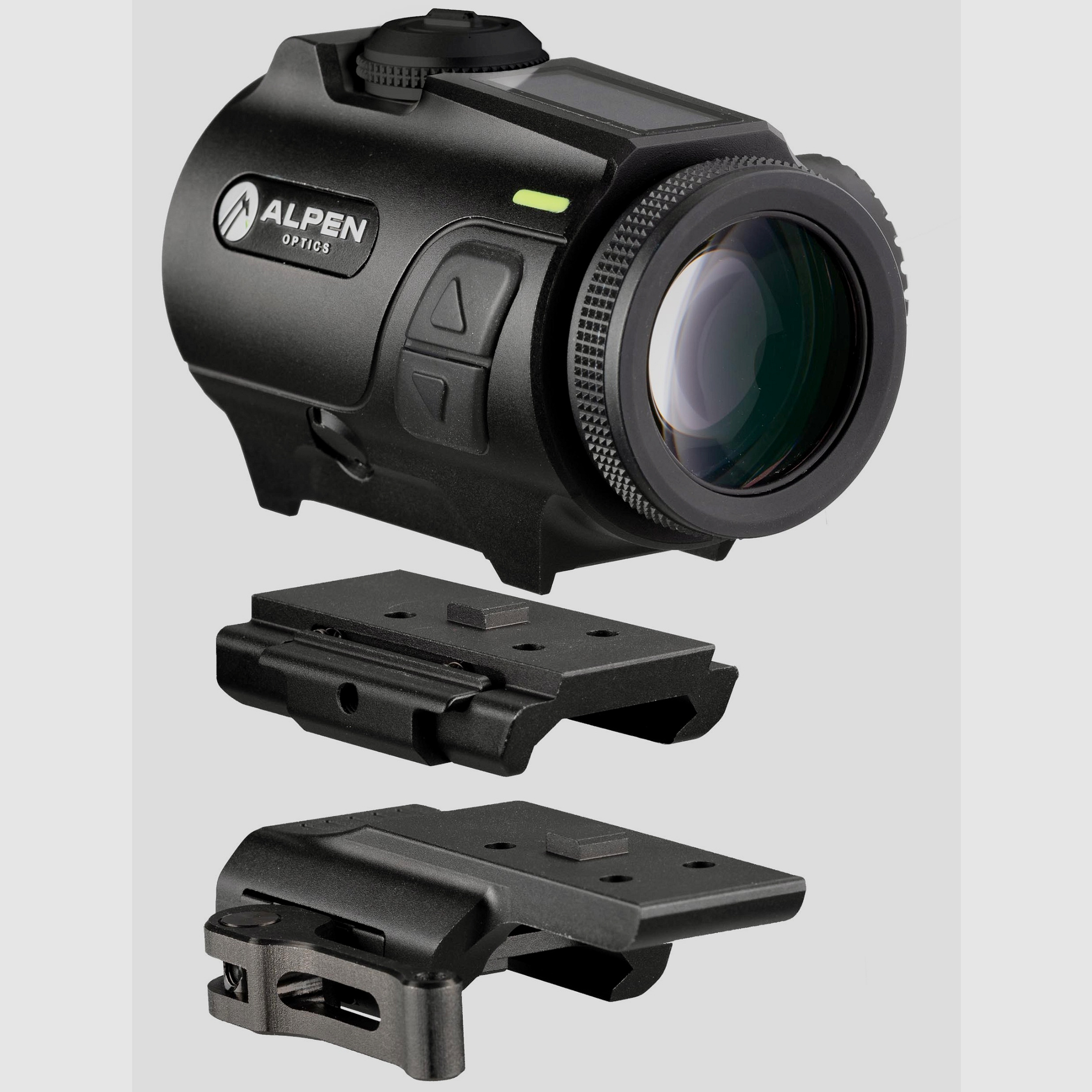 ALPEN OPTICS ALP71324LT Rotpunktvisier Nevada LT Prism 3x24 Mit ballistischem Absehen, 3 MOA