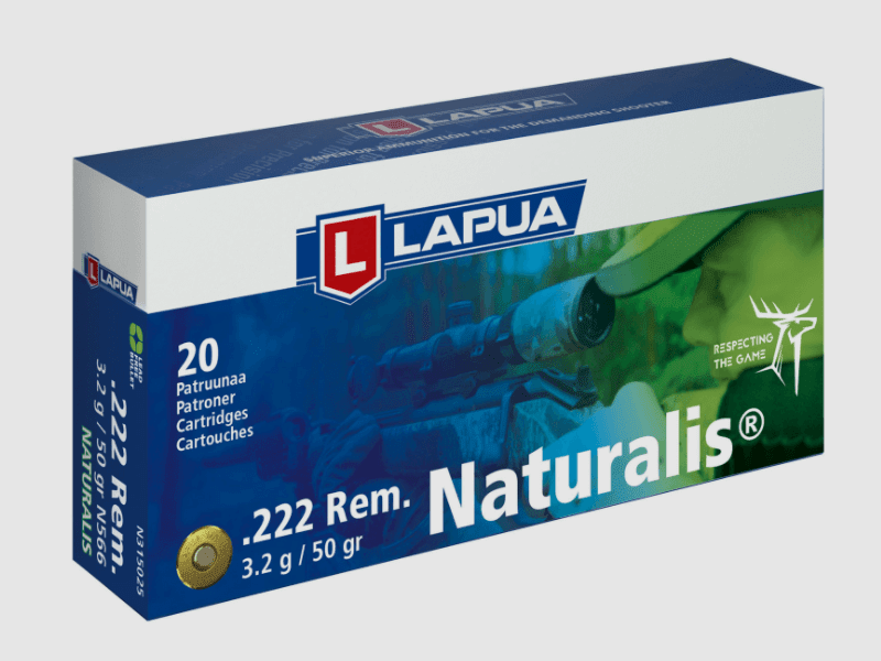 Lapua .222 Rem Naturalis 50 gr. -20St.