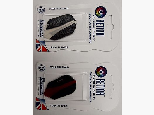 Harrows-Darts-Technology Retina SLIM sort. Dart & Zubehör