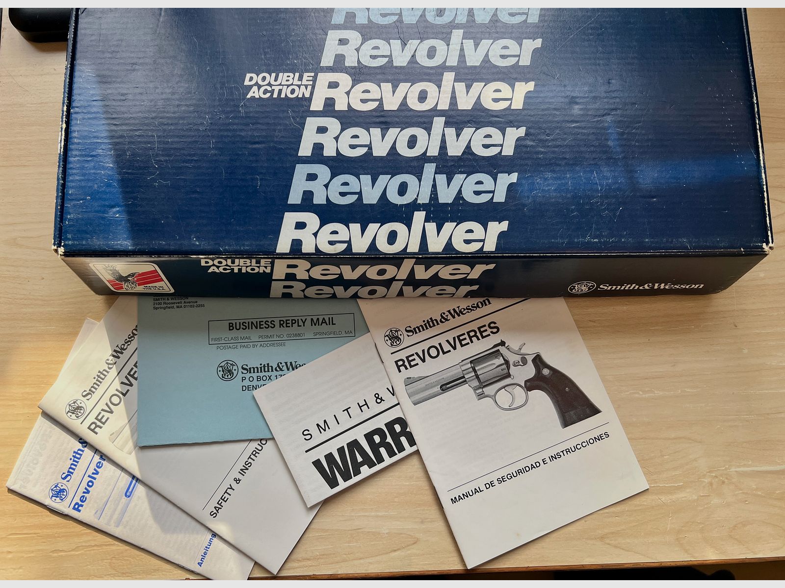 Smith & Wesson Mod. 19‑P – 4" Lauf – starre Visierung – Merkle Tuning – Originalbox & Papiere – Sammlerstück (kein schwerfälliger S&W 686, Colt, Taurus, Ruger)