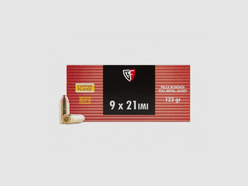 FIOCCHI PATRONEN, KOPER/GEBLIND 9X21
