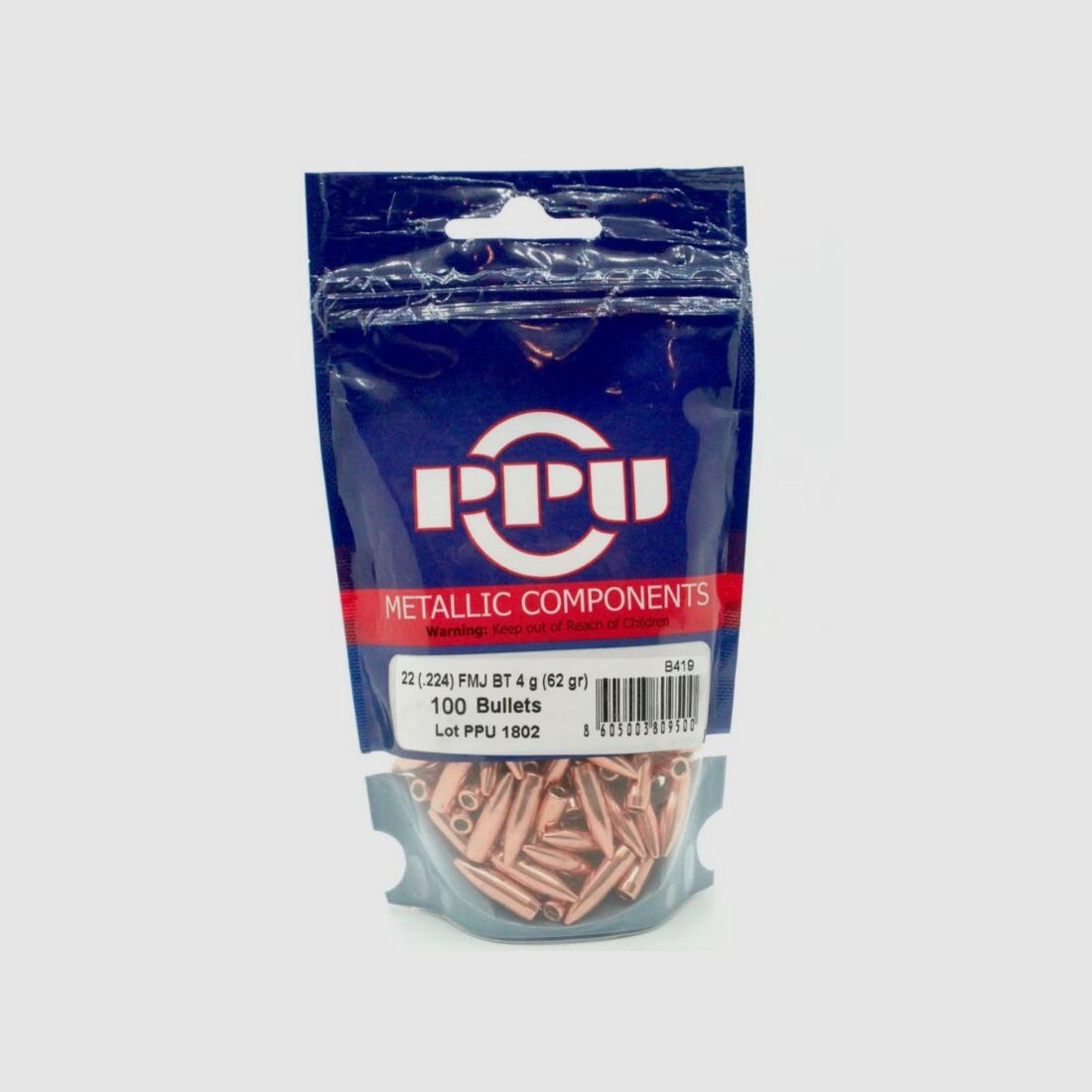 PPU B-419 62grs - FMJ BT