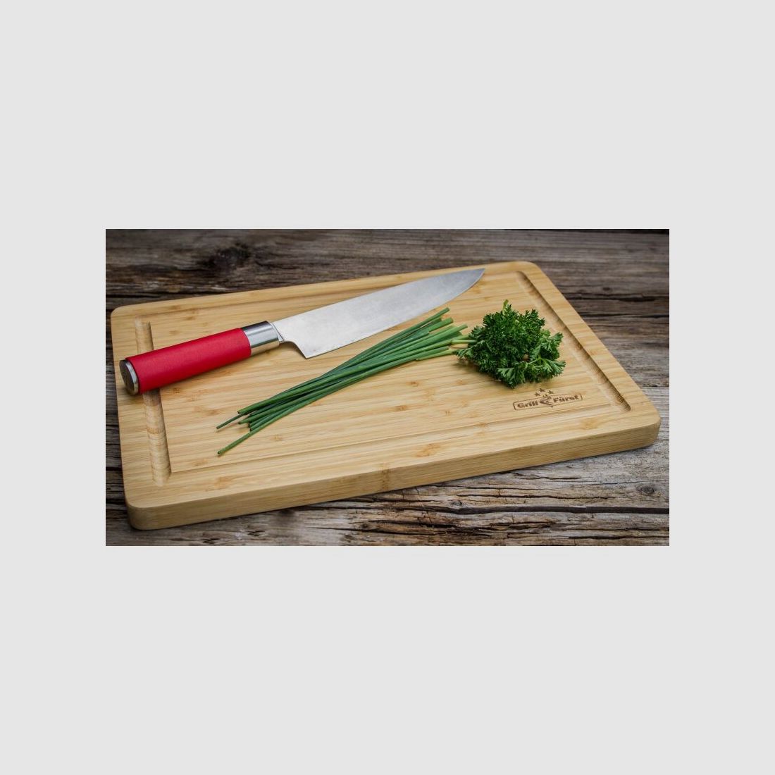 Grillfürst Schneidebrett 39 x 26cm Bambus