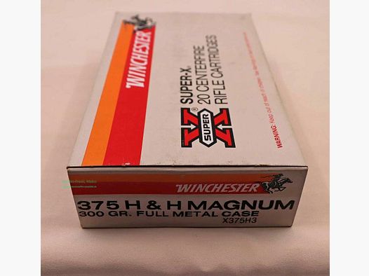Winchester - USA Cartouches de fusil .375 H&H Mag