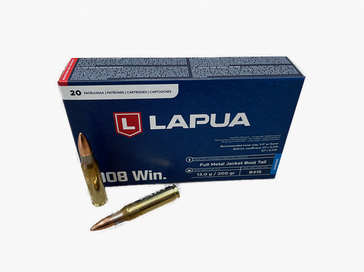 LAPUA SUBSONIC - PATRONEN - .308WIN - 200 GRS. - 20 SCHUSS