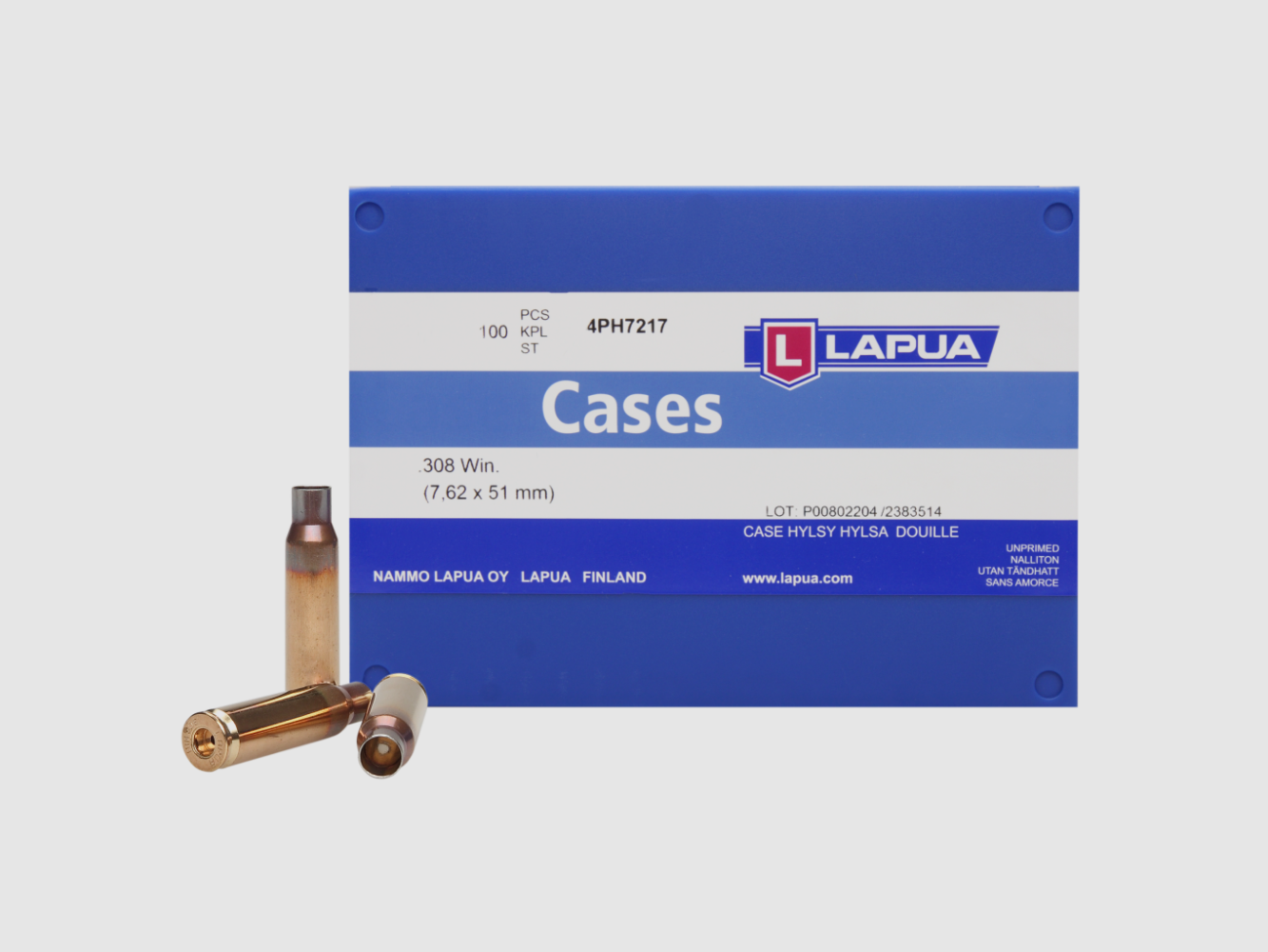 Lapua Hülsen 308 Winchester, Boxer VE100