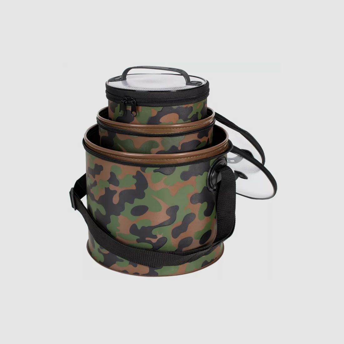 Trendex® Tasche / Eimer / Stacker Rund - 16 Liter - Camouflage