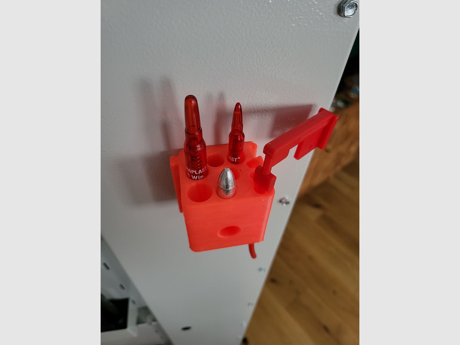 308 223 9mm Pufferpatrone Safe flag Universal Halter Waffenschrank Organizer Magnet rutschfest