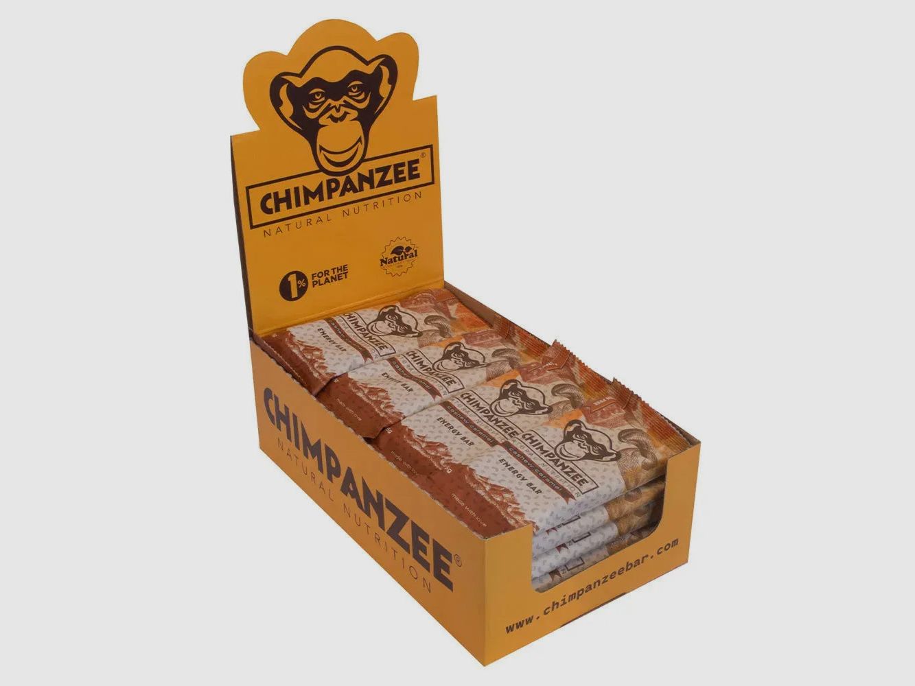 Chimpanzee Riegel Energy Bar Cashew Caramel 20 Stück